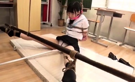 Cute Asian Schoolgirl In Uniform Learns A Lesson In Bondage