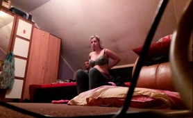Hot Blonde Wife Exposes Her Big Natural Tits On Hidden Cam