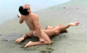 Busty Milf Enjoys Passionate Sex With Her Lover On The Beach