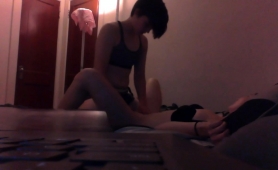 Delightful Teen Fucks Her Lesbian Friend With A Strap-on Toy