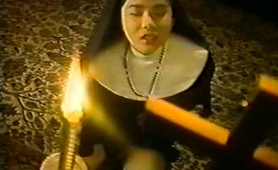 Japanese Vintage Nun Has A Fiery Slit Craving For Pleasure